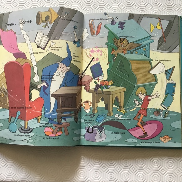 [4/35$] Disney Book Au Royaume des Adjectifs 1976 - Picture 5 of 9